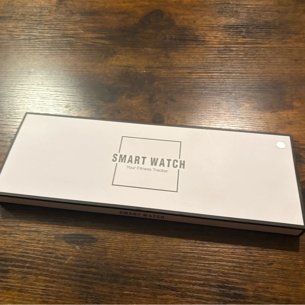 Smartwatch with Cream and‎ Light Purple Bands